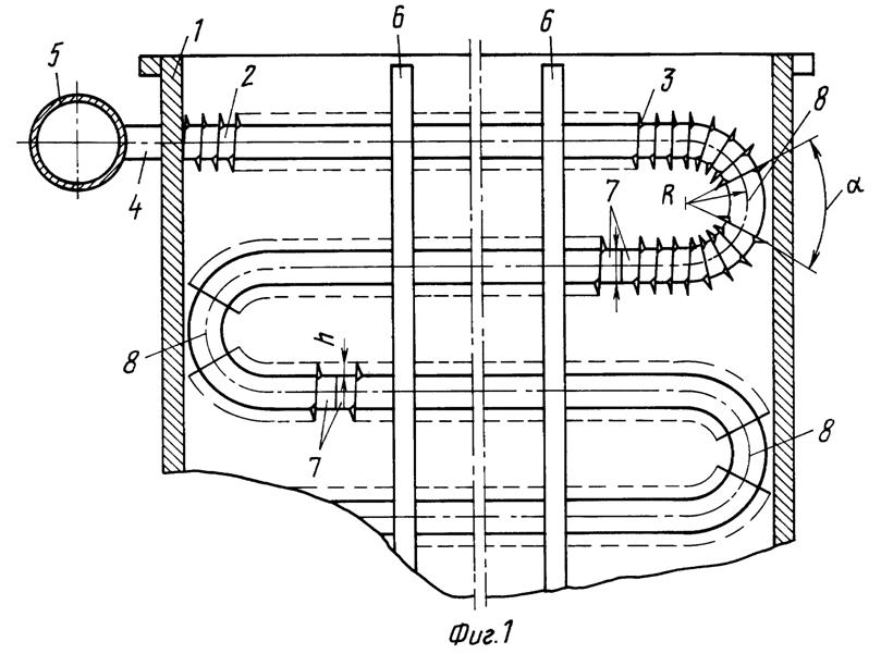 Змеевиковый теплообменник чертеж